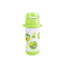  Дитячий Термос Maestro (0.5 л) із силиконовою трубочкою Зелений | Термокухоль для дітей Маестро