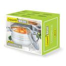 Кастрюля Maestro MR Basic-3513-24 (24 см) 6.5 л з нержавіючої сталі з кришкою | Каструля Маестро Кастрюля Maestro MR Basic-3513-24 (24 см) 6.5 л з нержавіючої сталі з кришкою | Каструля Маестро