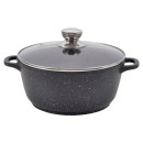 Кастрюля-казан Maestro Granite (24 см) 4 л з антипригарним гранітним покриттям і з кришкою Кастрюля-казан Maestro Granite (24 см) 4 л з антипригарним гранітним покриттям і з кришкою