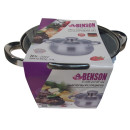  Кастрюля Benson зі скляною кришкою 3.9 л | Каструля з нержавіючої сталі