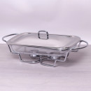 Марміт скляний Kamille 2л з металевою кришкою і підставкою