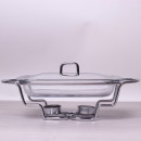  Марміт скляний Kamille 1.5 л з металевою кришкою і підставкою