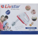  Міксер Livstar ручний (7 швидкостей/4 насадки) 150Вт | Міксер Лівстар