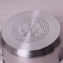 Кастрюля Kamille 3.8 л з нержавіючої сталі з кришкою та порожнистими ручками для індукції