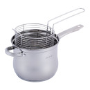  Кастрюля-фритюрниця Kamille 18*15см 3,5 л з нержавіючої сталі