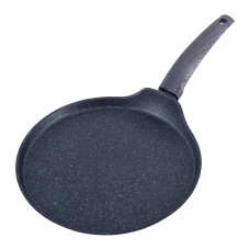  Сковорода Kamille блинців з антипригарним покриттям 28см Black marble з алюмінію для індукції
