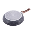  Сковорода Kamille 30см з антипригарним покриттям Grey marble з алюмінію для індукції