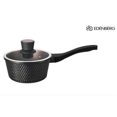  Ківш Edenberg з кришкою, літій алюміній 1,5 л | Сотейник кухлик Еденберг