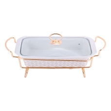  Марміт керамічний Kamille прямокутний 30,5*19*6см. з підставкою