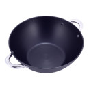Котел чугунний для плову Kamille Wok з антипригарним покриттям для індукції та газу 4,5 L Котел чугунний для плову Kamille Wok з антипригарним покриттям для індукції та газу 4,5 L