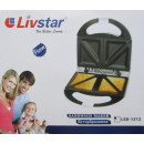 Бутербродниця Livstar антипригарна 800Вт | Сендвічниця | Мультипекар Лівстар
